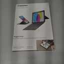 CHESONA for iPad 11th(A16, 2025)/10th(2022) Generation Case with Keyboard, Smart Trackpad, 15-180 Adjustable Case with Pencil Holder, 7 Colors Magnetic Backlit Keyboard (Grey)