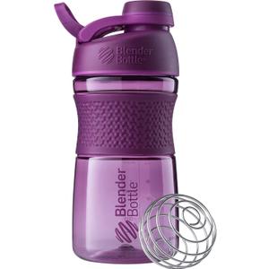 BlenderBottle SportMixer Shaker Bottle Perfect for Protein Shakes and Pre Workout, 20-Ounce, Plum