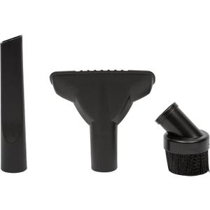 Pack of 1 Shop-Vac 9064300 1.25 Inch Diameter Cleaning Kit, Includes Round Brush, Crevice Tool, and Gulper Nozzle, Black, Ideal for Upholstery, Blinds, and Car Interiors 