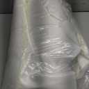 ZHEXUDAI Lace Stamp High Neck Wedding Dress with Long Sleeves ，Elegant Satin A-Line Bridal Gown with Train for Formal, M