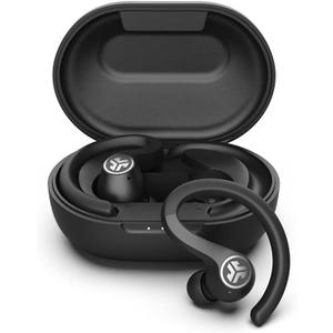 JLab JBuds Air Sport True Wireless Bluetooth Earbuds + Charging Case, Black, IP66 Sweat Resistance, Class 1 Bluetooth 5.0 Connection, 3 EQ Sound Settings JLab Signature, Balanced, Bass Boost