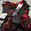 YESSA Women's Flapper Dresses 1920s,Great Gatsby Dresses Sequin Fringe Cocktail Dress Roaring 20s Dress for Harlem Nights (Red) S