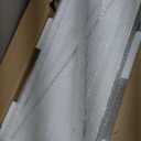 Glitzhome Christmas Tree Collar, 32.25" L Washed White Wooden Tree Collar Tree Stand Cover Christmas Tree Skirt Collar for Christmas Decoration