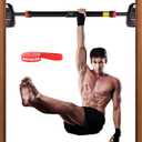 HAPBEAR Pull Up Bar for Doorway, Strength Training Chin up Bar without Screws, Adjustable Width Locking Mechanism Pullup Bar with Non-slip, Doorway Pull Up Bar for Home Gym Upper Body Workout