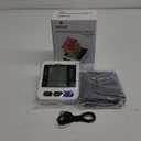 Blood Pressure Monitor Upper Arm Blood Pressure Machine for Home Use BP Cuff Kit, Large 3-Color 3.4'' Display with Backlight, Pulse Rate Detection Meter with Cuff 22-42cm/ 2×99 Sets Memory (Black)