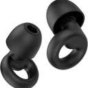 Ear Plugs for Sleeping Noise Cancelling, Reusable 35-46dB Noise Reduction Earplugs with 7 Silicone Ear Tips & Carry Case, Comfortable Hearing Protection for Sleep, Work, Study, Travel & Concerts Black
