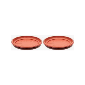 15 Inch Plant Saucer,  Plant Plates to Catch Water, Pebble Tray for Plant Humidity, Flower Pot Saucers for Indoor and Outdoor Garden(2PCS)