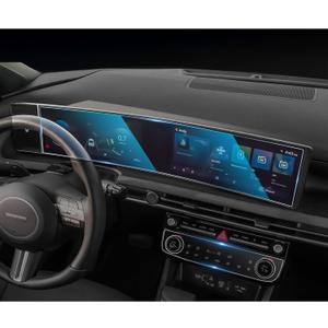 CDEFG For 2025 2026 Hyundai Tucson Screen Protector - 12.3 Inch All-in-One 9H HD Tempered Glass & AC - Tucson (SE, SEL, SEL Convenience, XRT, Limited) Touchscreen Accessories