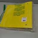 Samsill Durable 3 Inch Binder, D Ring Binder, Customizable Clear View Cover, Lemon Yellow, Holds 625 Pages