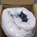 Himax Dog Bed for Medium Dogs, Pink Dogs Beds with Blanket Attached, Calming Anti-Anxiety Fluffy Dog Bed Washable (26")