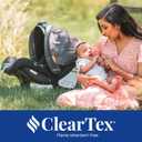 Chicco KeyFit 30 ClearTex Infant Car Seat and Base, Rear-Facing Seat for Infants 4-30 lbs., Includes Infant Head and Body Support, Compatible with Chicco Strollers, Baby Travel Gear, Slate/Grey, Manufactured Date Oct/2025