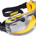 Dewalt DPG82 Concealer Anti-Fog Dual Mold Safety Goggle - 1 Pair (Clear)