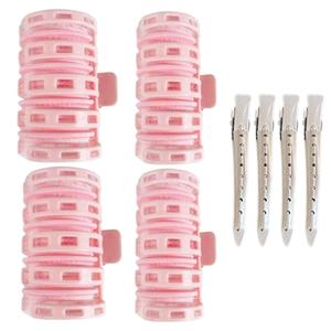 2 x Ouliget 2 in 1 Bangs Hair Rollers with Clip Hair Styling Clips Set,4 Pcs Volumizing Hair Clips Root Lifting Clips,4 Pcs Metal Duck Billed Hair Clips for Styling Sectioning