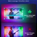 Ailofy TV Backlight with Camera for 55-65" TVs, 12.5ft LED Strip Lights, Real-Time Full-Screen Sync for Movies, Gaming & Music, Smart Bias Lighting, Works with Alexa & Google Assistant, App Control