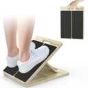 Portable Wooden Slant Board for Calf Stretching Squats Calf Stretcher Pilates Physical Therapy Equipment Adjustable Incline Board for Knees Ankle Heel Feet Leg