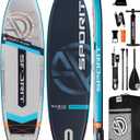 11'6" x 35" Extra Wide Inflatable Paddle Board for Adults, 450 lb Capacity Wide Stable Stand Up Paddle Board, 23 Person SUP, Heavy Duty 22 PSI, US Fin, Kayak D Rings, Large Stable Paddleboard