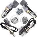 4X Oxygen Sensor 1 & 2 for 2005-2008 Acura RL 3.5L; 2006-2008 Honda Ridgeline 3.5L; 2004-2007 Saturn Vue 3.5L Upper + Lower