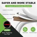 4 Step Ladder, Folding Step Stool with Tool Platform and Anti-Slip Pedal, Sturdy Steel Ladder,Lightweight, Perfect for Home and Kitchen, White