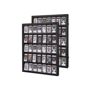 2 Pcs 35 Graded Sports Card Display Case UV Protection Baseball Trading Card Display for Collector Basketball Hockey Football. Size: 52.5 X 50.5 x 41 CM