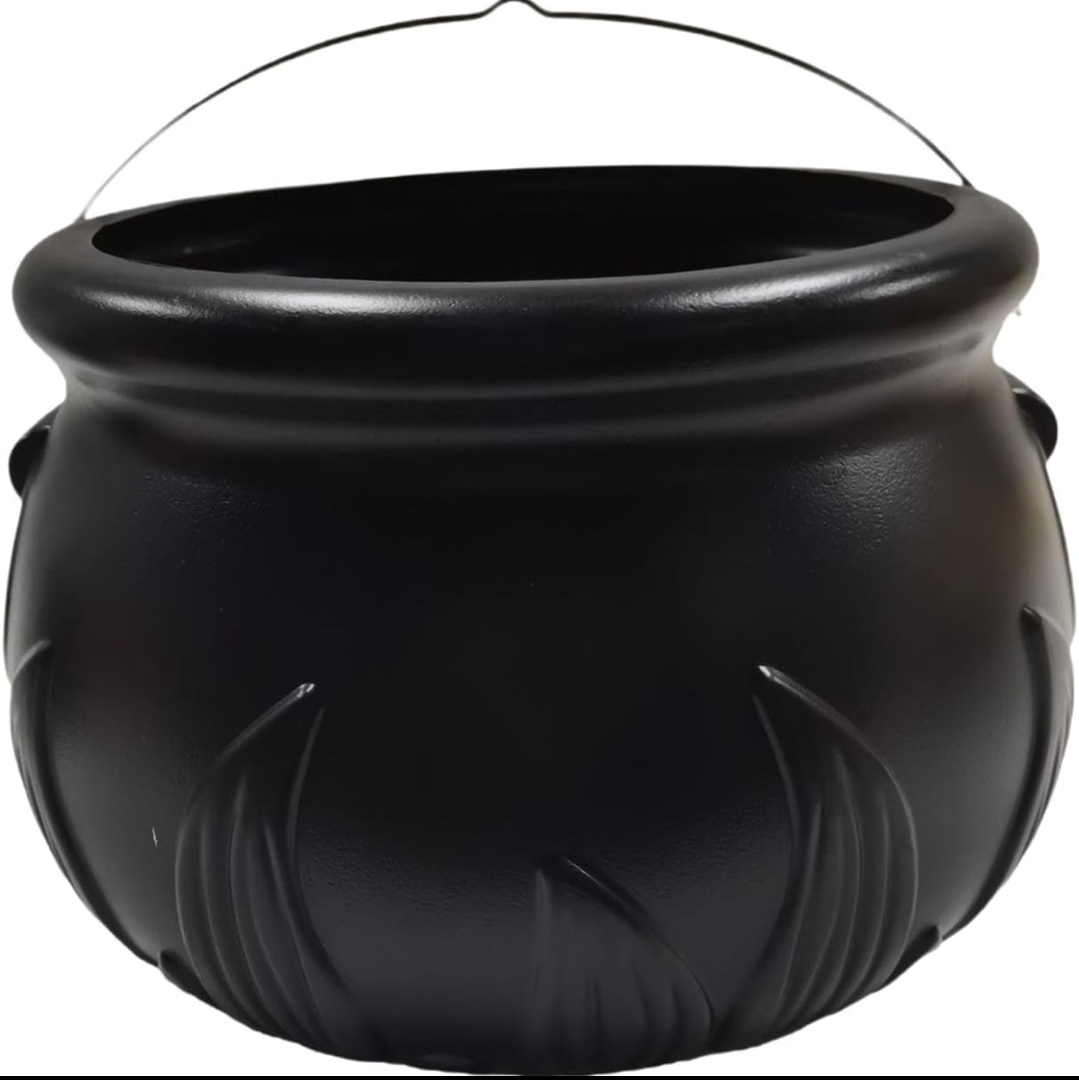 Witch Cauldron Pot Novelty Halloween Candy Cauldron Practical Candy Bucket Party Supplies for Dining Room Bar Holiday Kitchen