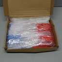 72 Pack Red Blue White Fiber Optic Wands Glow Fiber Wands Bulk LED Light Up Wands with 3 Flashing Modes LED Flashing Sticks for July 4th Halloween Christmas Hawaii Carnival Wedding Birthday