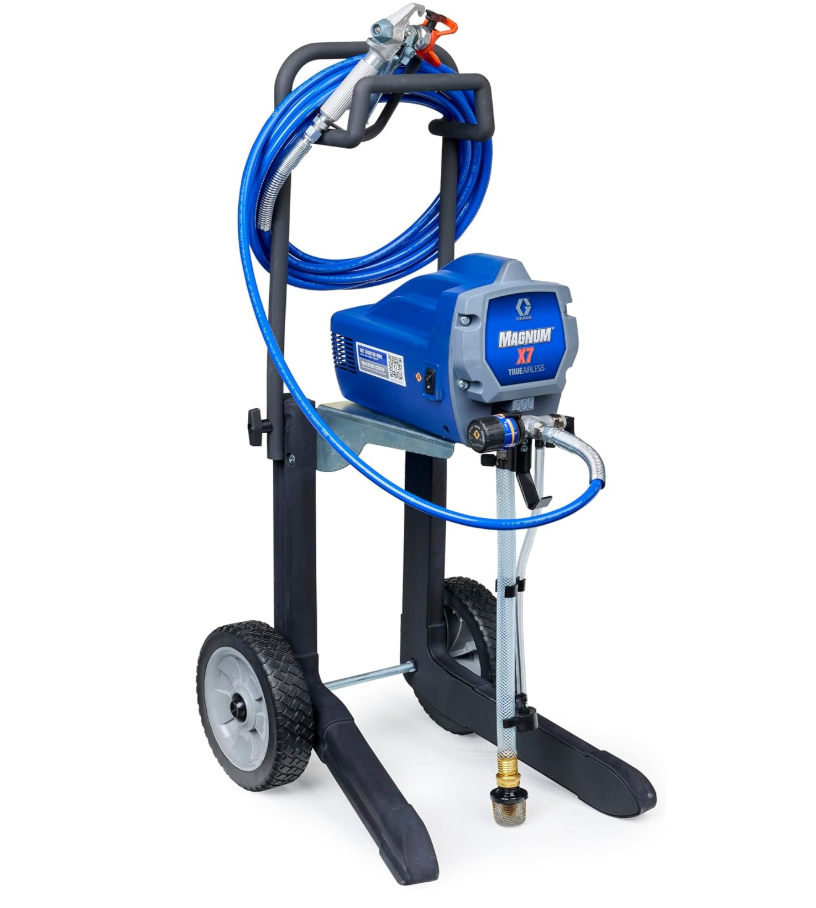 Graco Magnum X7 Cart Airless Paint Sprayer, Interior & Exterior