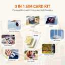 International Data SIM Card 5GB 30Days, 5G/4G LTE Coverage in USA and 49 Countries |UK, Europe, Asia, Oceania Prepaid Travel Data Only SIM for Portable WiFi Mobile Hotspot, Tablet, No Contract