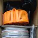 AgiiMan Pool Cover Pump Above Ground - Submersible Swimming Sump Inground Pump, Water Removal with 16' Drainage Hose and 25 Feet Power Cord, 850 GPH, 3 Adapters (Orange)