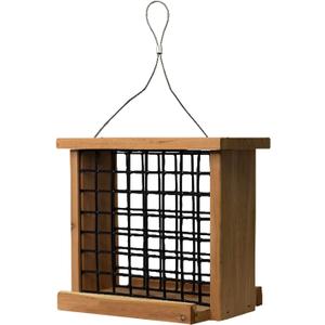 Cedar Seed Cake Bird Feeder - Made in USA, 9.75" x 7" x 8.75"