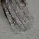 Minetom Icicle Lights Outdoor with Clips, 20ft 100 LED 20 Tubes Twinkling Crystal String Lights, Connectable Waterproof Hanging Icicle Christmas Lights Plug in for Eave Outdoor, Warm White