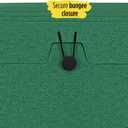 Five Star 6 Pocket Expanding File Organizer, Plastic Expandable File Folders with Pockets and Tab Inserts, Holds 11" x 8-1/2", Bungee Closure, Forest Green (72925)