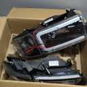 PIT66 Pair Headlight LED Light Strip w/o Bulbs Compatible with Dodge Ram 1500 1994-2001/Ram 2500 3500 1994-2002 (Not Fit Sport & Ram Van Model) Headlamps Clear Lens Black Housing Clear Refelector