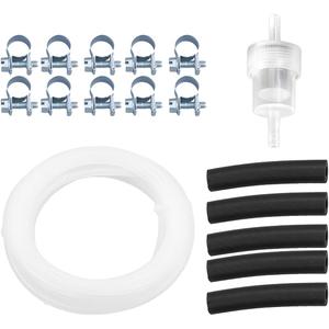 Car Diesel Heater Fuel Line Kit, Vehicle Fuel Tank Hose Clip Kit with Filter & Connecting Hoses, Automotive Diesel Heater Repair Accessories, OEM# 1320399A Replacement (16FT)