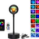 Rainbow Projector Lamp, Multicolor RGB Sunset Light With App Control