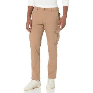 Amazon Essentials Men's Slim-Fit Stretch Cotton Twill Cargo Pants (30W x 30L, Dark Khaki Brown)