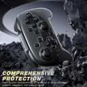 RHOTALL Clear Crystal Protective Case for Nintendo Switch 2 Pro Controller, Edition Ergonomic Hard Shell Cover Controller Grip Protector for Nintendo Switch 2 Pro