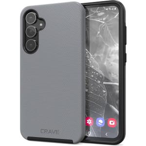 Crave for Samsung Galaxy S23 FE Case, Shockproof Protection Dual Layer Case for Samsung Galaxy S23 FE (6.4 inch) - Slate