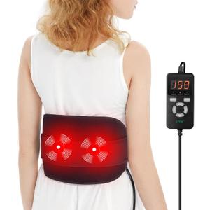 UTK Vibrating Far Infrared Heating Pad for Back Pain Relief, Hot to 159, Lower Back Massager Gift for Women Men, FSA-HSA Eligible, 3 Vibration, 16 Timers Auto-Off, 20 Jades, 35-55" Adjustable Size