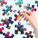 6 Pack 16 Large Piece Puzzles for Seniors Puzzles Dementia Alzheimer's Products and Activities Alzheimer's Puzzle Elderly Adults Cognitive Game Gift for Patients in Nursing Home with 6 Storage Bags