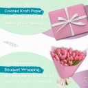 PerkHomy Light Pink Kraft Paper Roll 48" x 3,600" (300') for Gift Wrapping Bouquet Flower Art Painting Craft Writing Packaging Shipping 80GSM 55LB (Light Pink, 48" x 300')