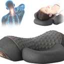 3-in-1 Neck Massager Pillow with Heat, Vibration and Cervical Traction, Ergonomic Neck Support Aid and Neck Support Pillow for Pain Relief, Deep Tissue Neck and Shoulder Massager