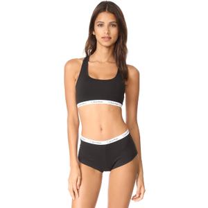 Calvin Klein Womens Carousel Logo Bralette (Black, M)