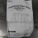 440lbs Capacity Swing Sets for Backyard, 40 Inch Saucer Swing, A-Frame Metal, Belt Swing and Basketball Hoop, Playset for Children Outdoor Fitness 