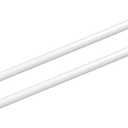 2Pcs Spring Tension Curtain Rod28-48 Inches Adjustable Expandable Pressure White Curtain Tension Rods For Kitchen, Bathroom, Window,Home