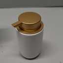 Soap Liquid Dispenser Ceramic with Easy-to-Press Pump Hand Liquid Dispenser (Can't Foam) for Shampoo Bathroom Countertop 13.5 oz