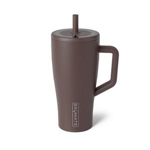 BrMate Era 30 oz Tumbler with Handle & Straw | 100% Leakproof Insulated Water Bottle Tumbler with Lid & Flexible SoftSip Straw | Made of Stainless Steel | Cup Holder Friendly | 30oz (Java)