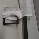 Bathroom Hardware Set  Modern Bathroom Accessory Set with Towel Racks for Bathroom, Towel Bar Set, Bathroom Accessories Set, Hooks, Toilet Paper Holder, Shelf, Towel Ring (4 Piece Matte Black)