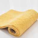 CozeCube Upgraded Shaggy Bath mat for Bathroom Non Slip 36" X 24", Super Soft Quick Dry Bath Rugs, Fluffy Plush Bathroom Rugs Machine Washable, Bright Yellow