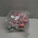 Clear Christmas Ball Ornaments,24ct Shatterproof Plastic Decorative Christmas Ornaments Hanging Xmas Tree Baubles Set with Stuffed Delicate Glittering Decorations for Holiday Party Home Decor (Red) (Multi-Size/24-Pack)