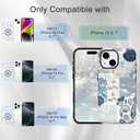 Compatible for iPhone 16 Plus Case Compatible with MagSafe [6ft Drop Tested] Rugged Shockproof Protective Phone Case for Women Men Summer Coastal Sea Shell Ocean Collage Blue Aesthetic Design